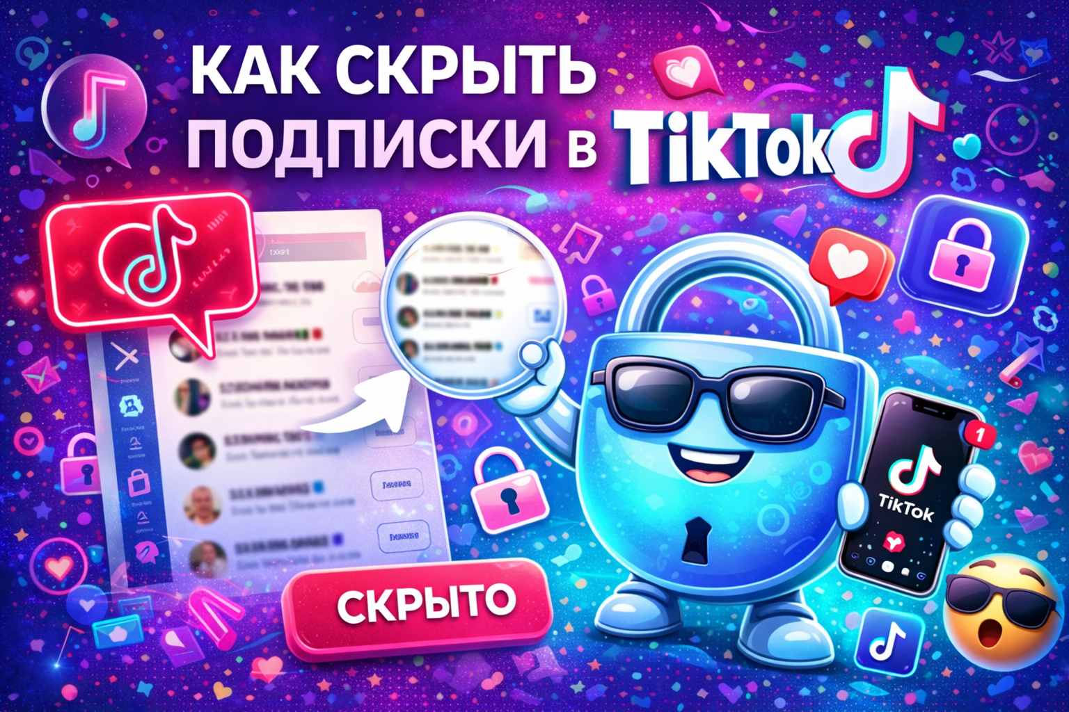 Как скрыть свои подписки TikTok в 2026: подробный гайд