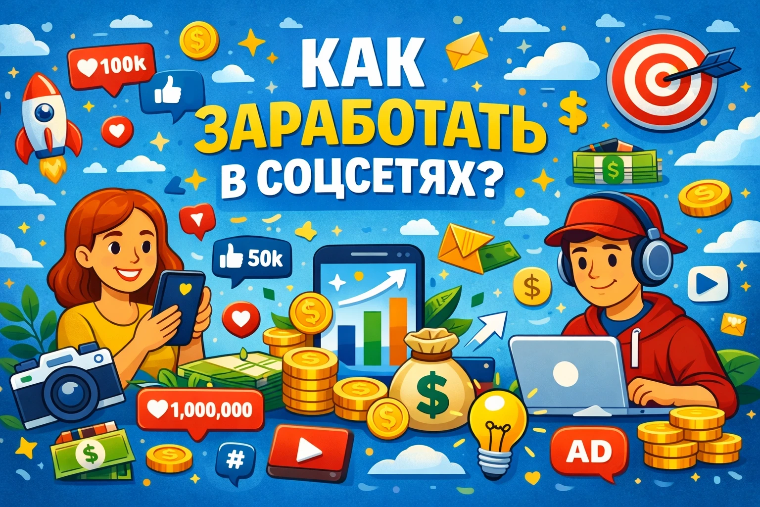 Как зарабатывать в соцсетях без вложений в 2026?