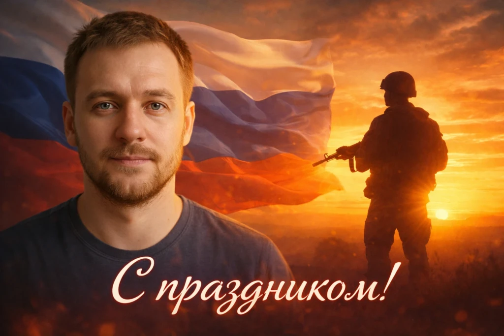 ИИ-поздравление с 23 февраля: как сделать открытку, текст и фото с помощью нейросети