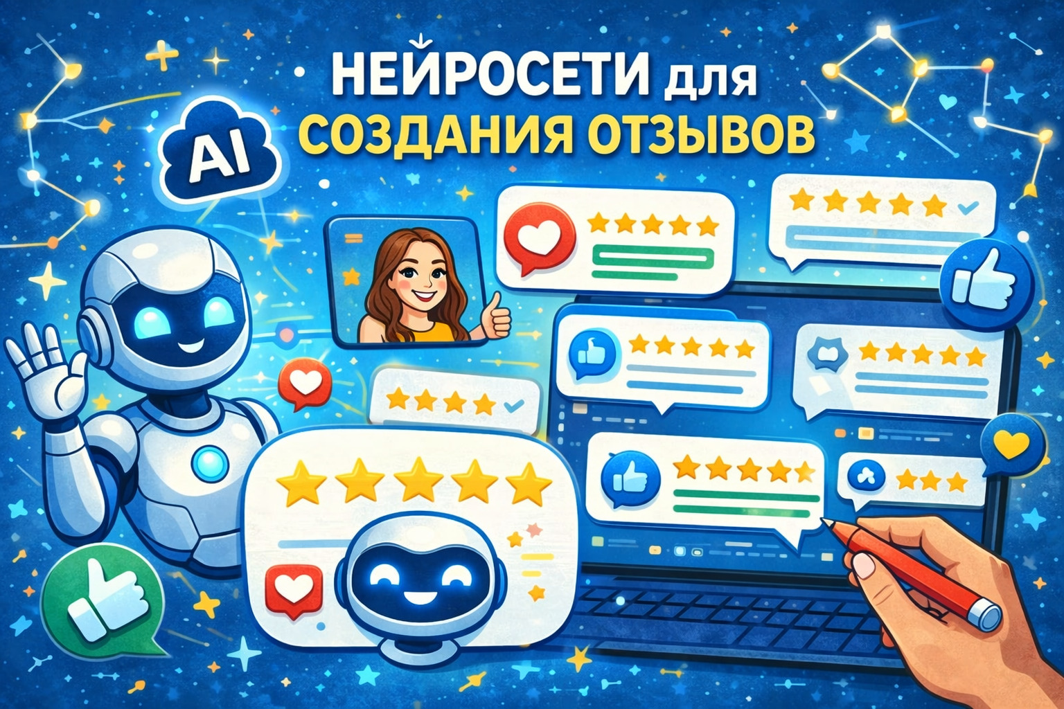 Как написать отзыв с ИИ: пошаговая инструкция по генерации текста