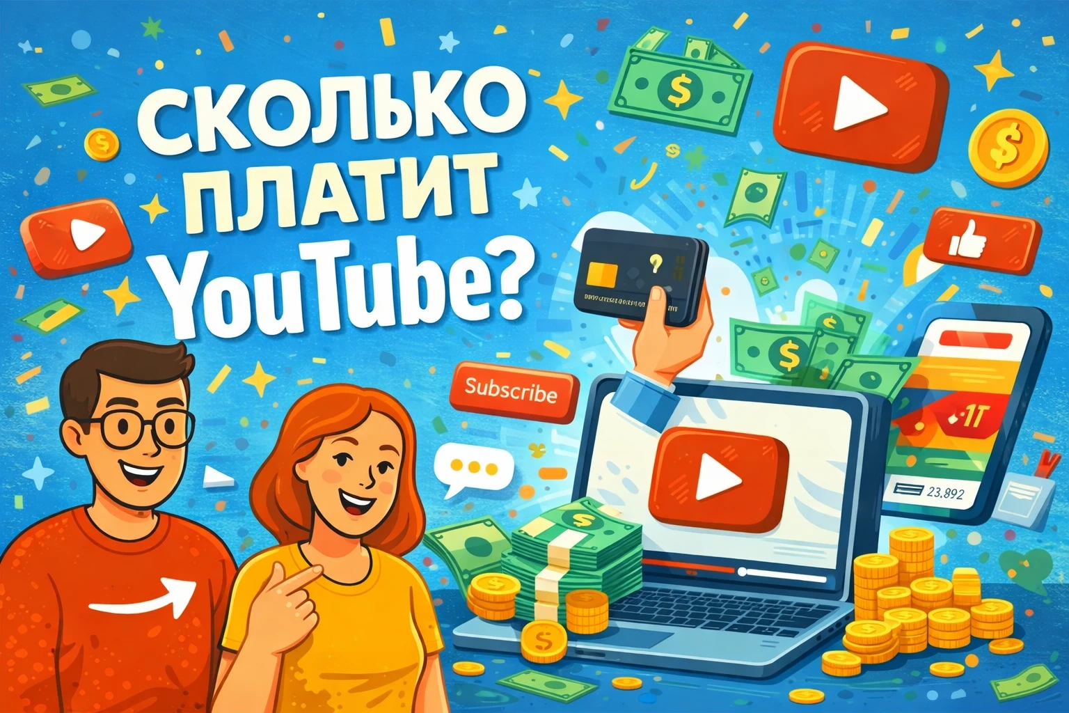 Сколько платит YouTube блогерам из России в 2026?