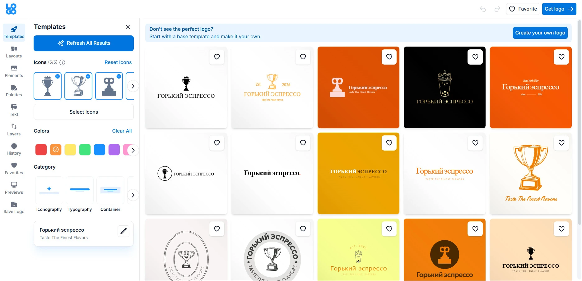 интерфейс LOGO.com