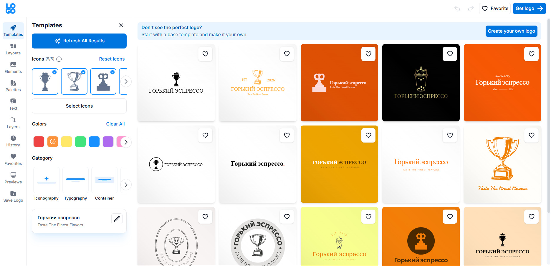 интерфейс LOGO.com