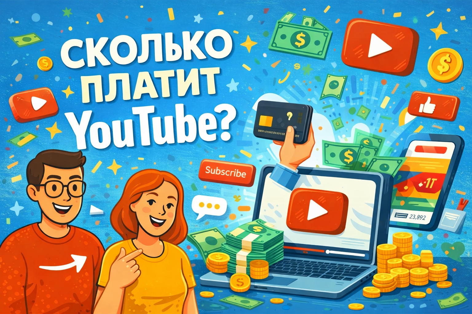 Сколько платит YouTube блогерам из России в 2026?