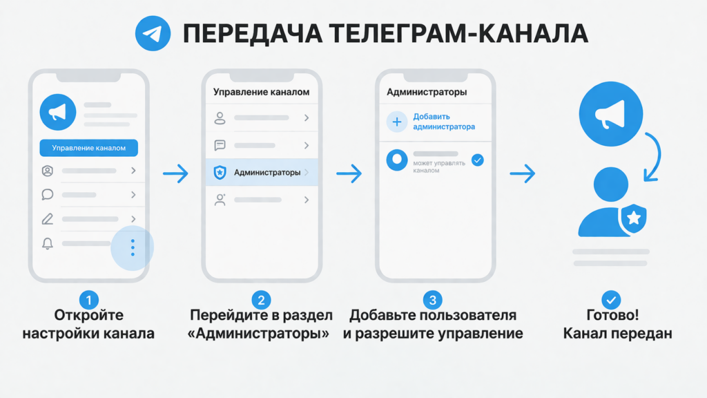 Как передать канал в Telegram другому человеку: пошаговое руководство