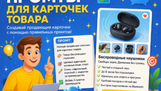 Промты для карточек товара на маркетплейсах: редактирование фото и генерация описаний
