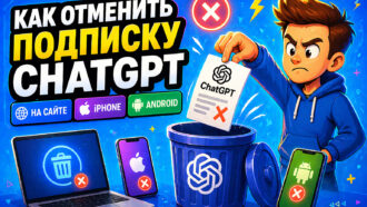 Как отменить подписку ChatGPT на сайте, iPhone и Android: полный гайд