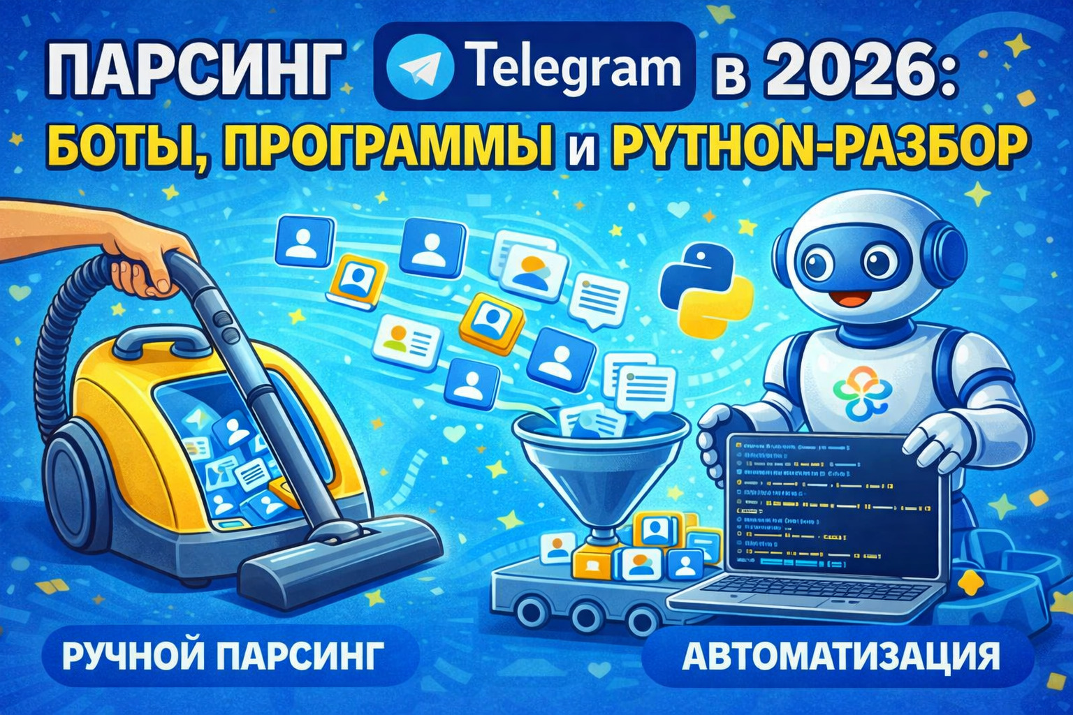 Парсинг Telegram в 2026: боты, программы и Python-разбор