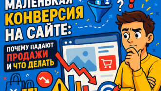 Маленькая конверсия на сайте: почему падают продажи и что делать