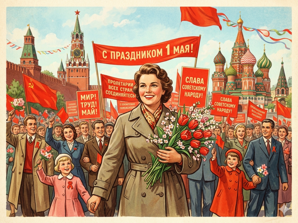 Поздравление с 1 мая от ИИ: удачные промпты для открыток