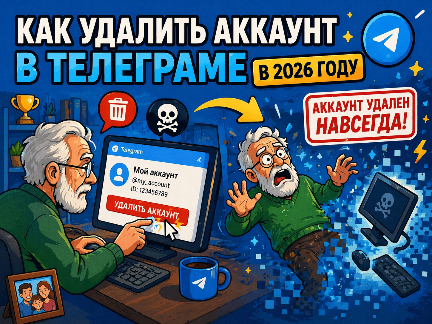 Как удалить аккаунт в Телеграме в 2026 году: полная инструкция
