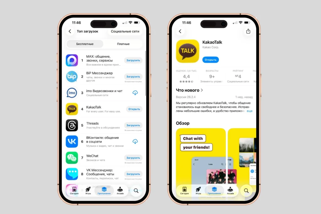 KakaoTalk — корейский мессенджер, который неожиданно стал популярен в России: большой обзор 2026 года
