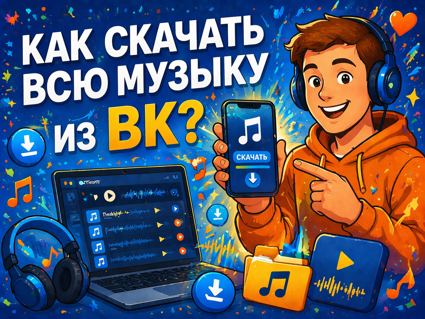 Как бесплатно скачать всю музыку и плейлисты из ВК: реальные способы для ПК и телефона