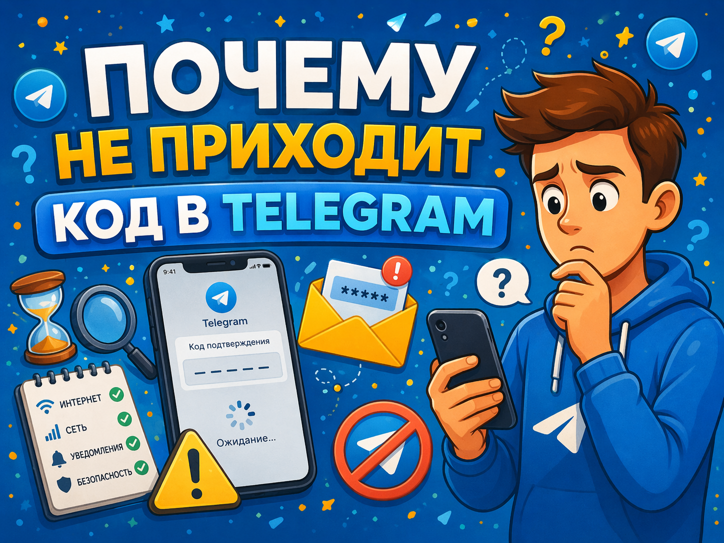 Не пришел код Телеграм: что делать и можно ли зайти если нет аккаунта