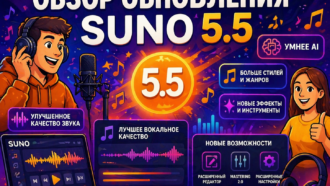Suno 5.5: обзор, что нового в версии и какие функции доступны бесплатно