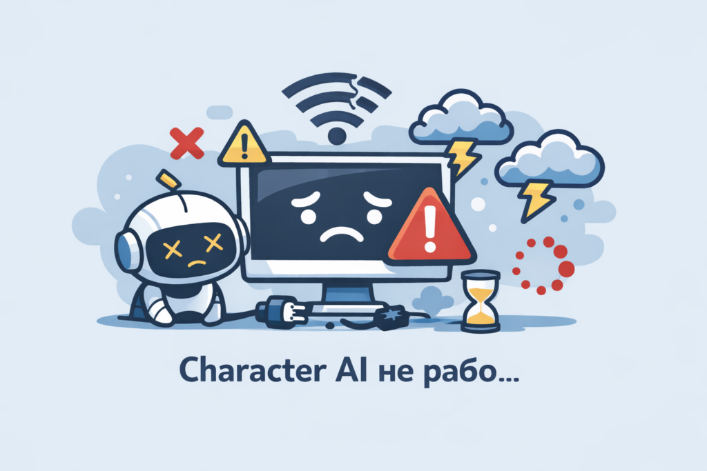 Character AI не работает: что делать, если c.ai не грузит, не заходит, не открывается и не отвечает