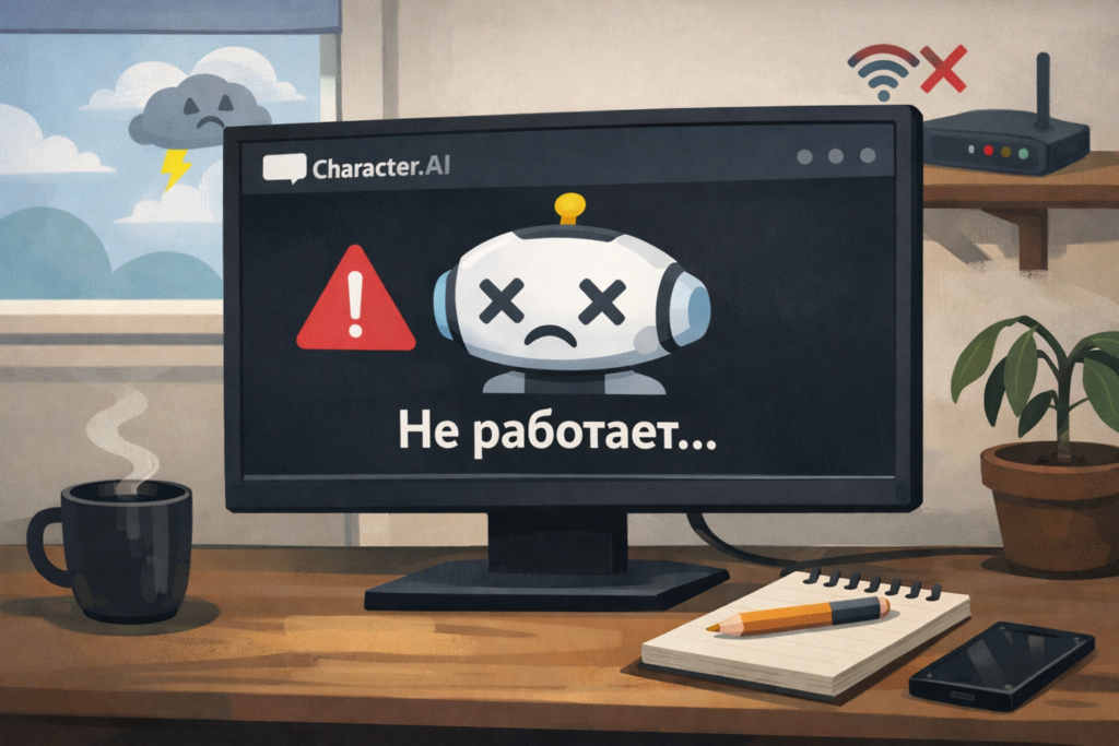 Character AI не работает: что делать, если c.ai не грузит, не заходит, не открывается и не отвечает