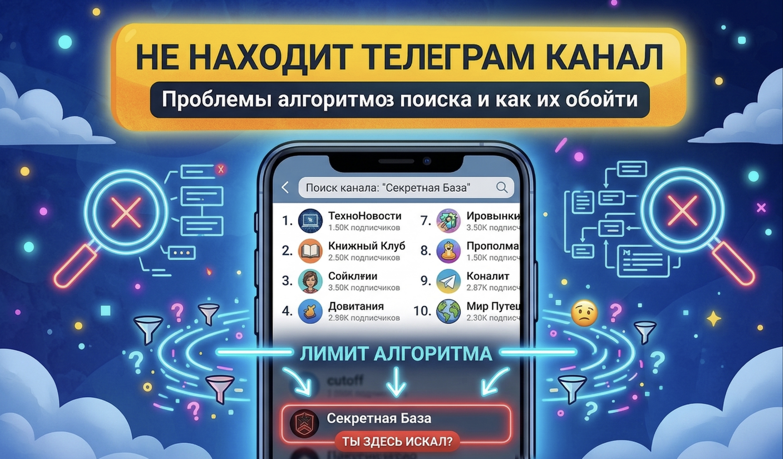Почему в Телеграме не находятся каналы в поиске по названию и как их найти