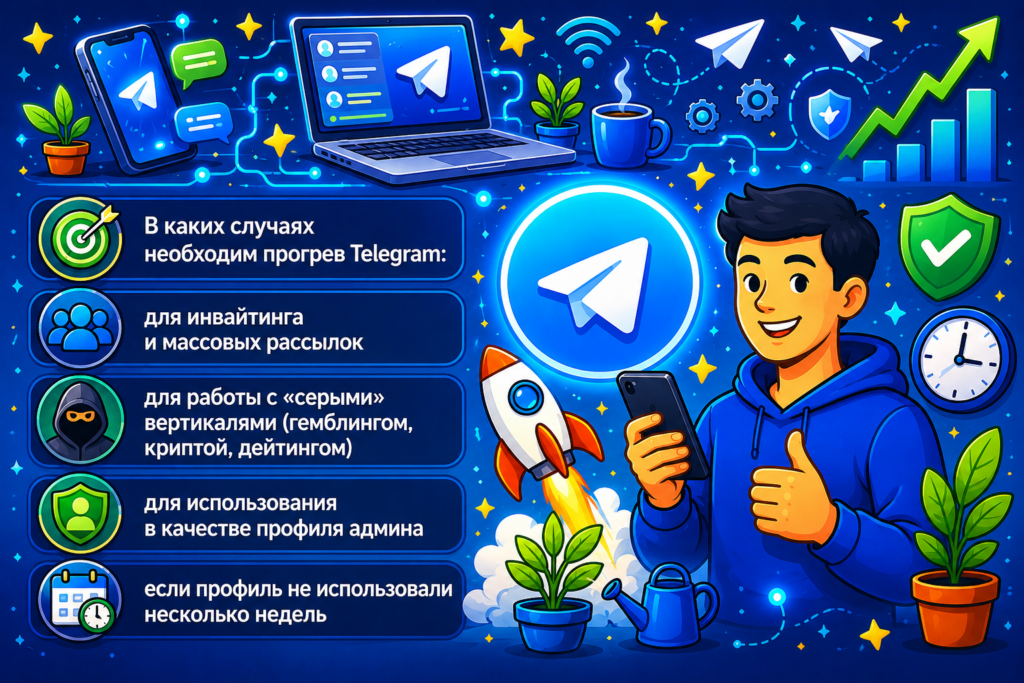 Аккаунт Telegram: как правильно прогреть, за что блокируют