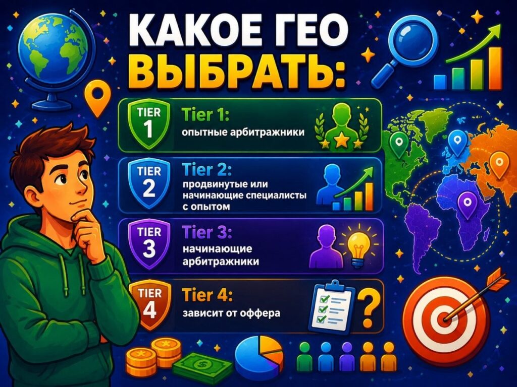 Tier 1, 2, 3, 4: главные отличия, как выбрать подходящее гео