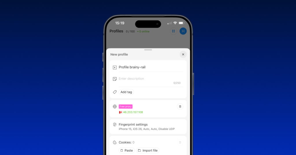 Octo Browser выпустил антидетект для iPhone и iPad: настраиваем нативные iOS-отпечатки