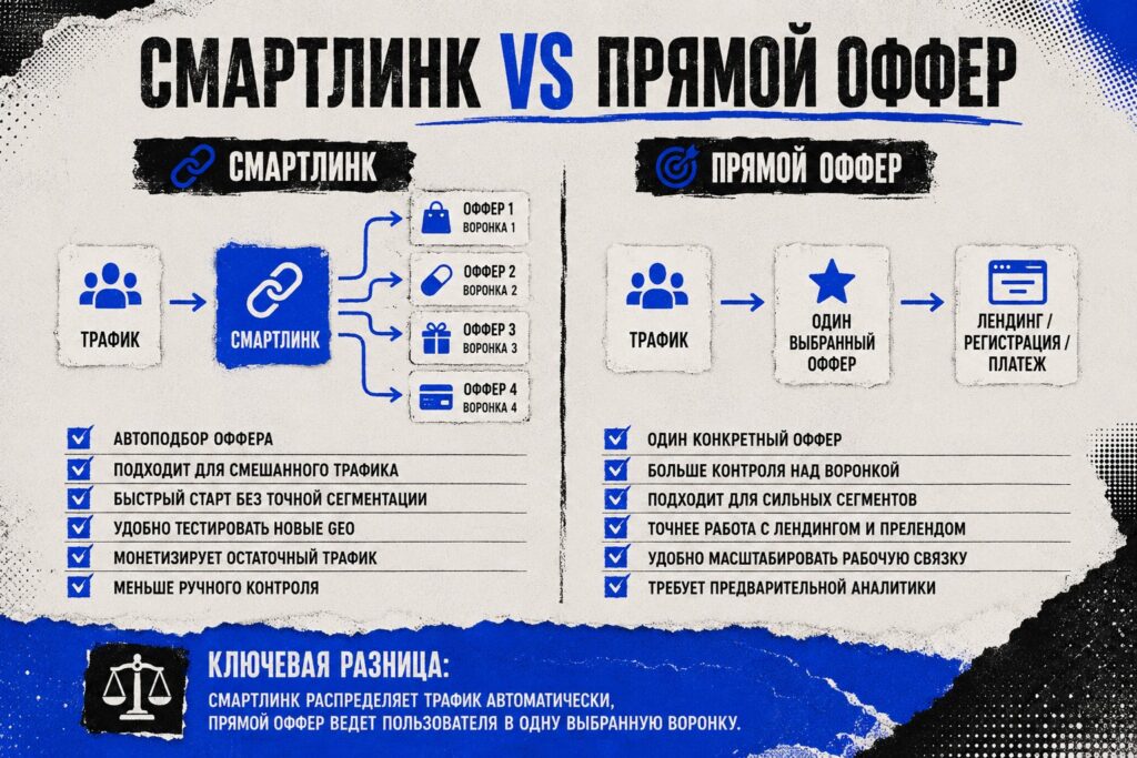 Смартлинк vs прямые офферы: гибридная модель — новый стандарт в дейтинге и адалте
